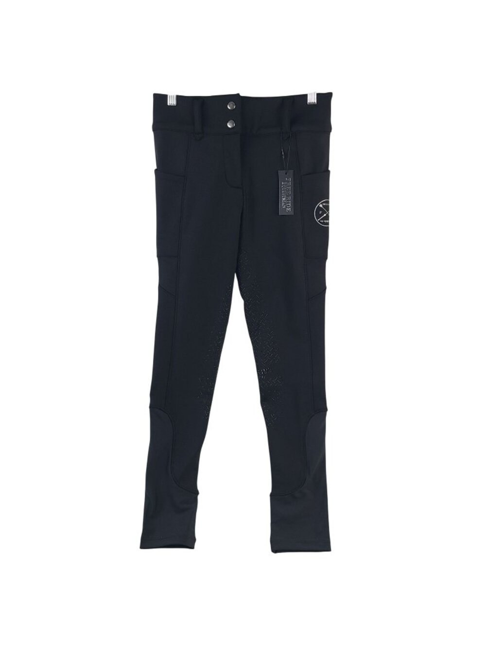 NEW Free Ride Equestrian Heavyweight Zip Winter Breeches Black Full Seat Sz M